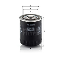 Фильтр масляный MANN-FILTER W 930/11